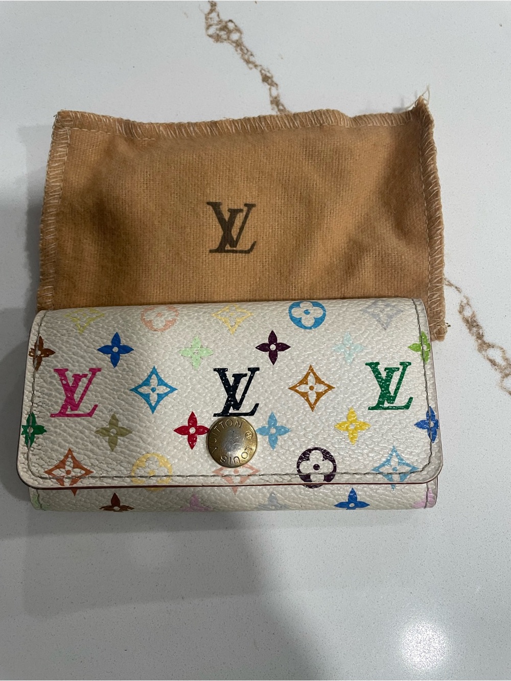 LV multicolor 4 key holder